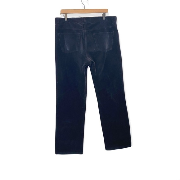 Michael Kors corduroy classic high rise black jean pants plus size 36 - Picture 3 of 7